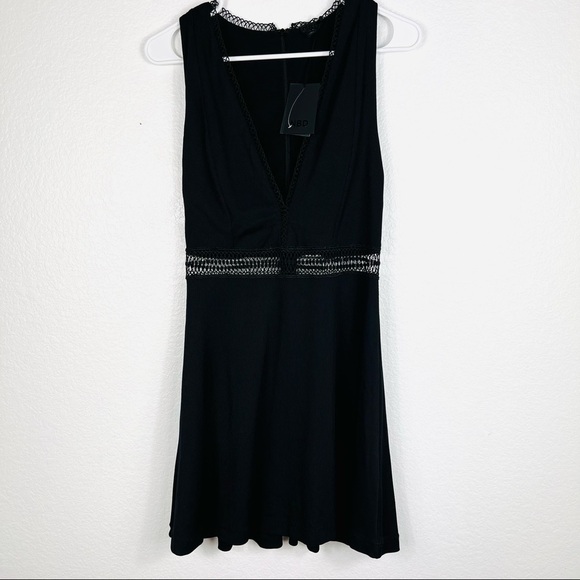 NBD Revolve Unforgiven Ribbed Lattice Dress Black size Small - Picture 3 of 11